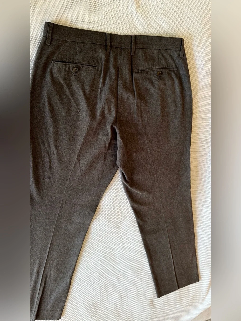 J. CREW Bedford Men's Dress Pants in Charcoal Gray